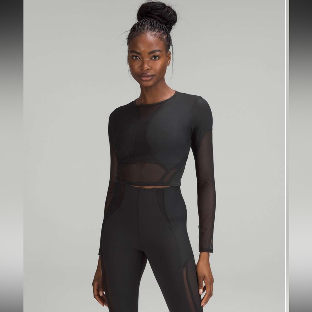 NWOT Lululemon Mesh Panelled Training long sleeve shirt